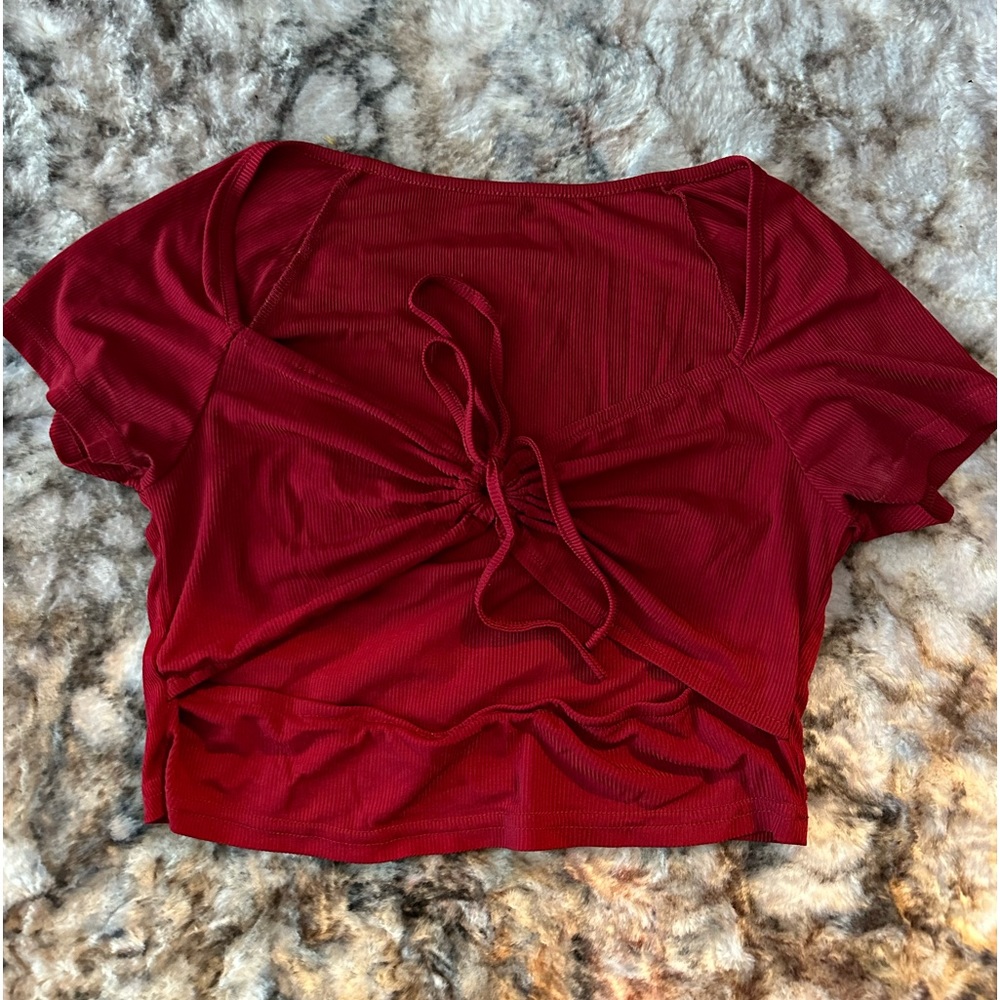 Red Crop Top
